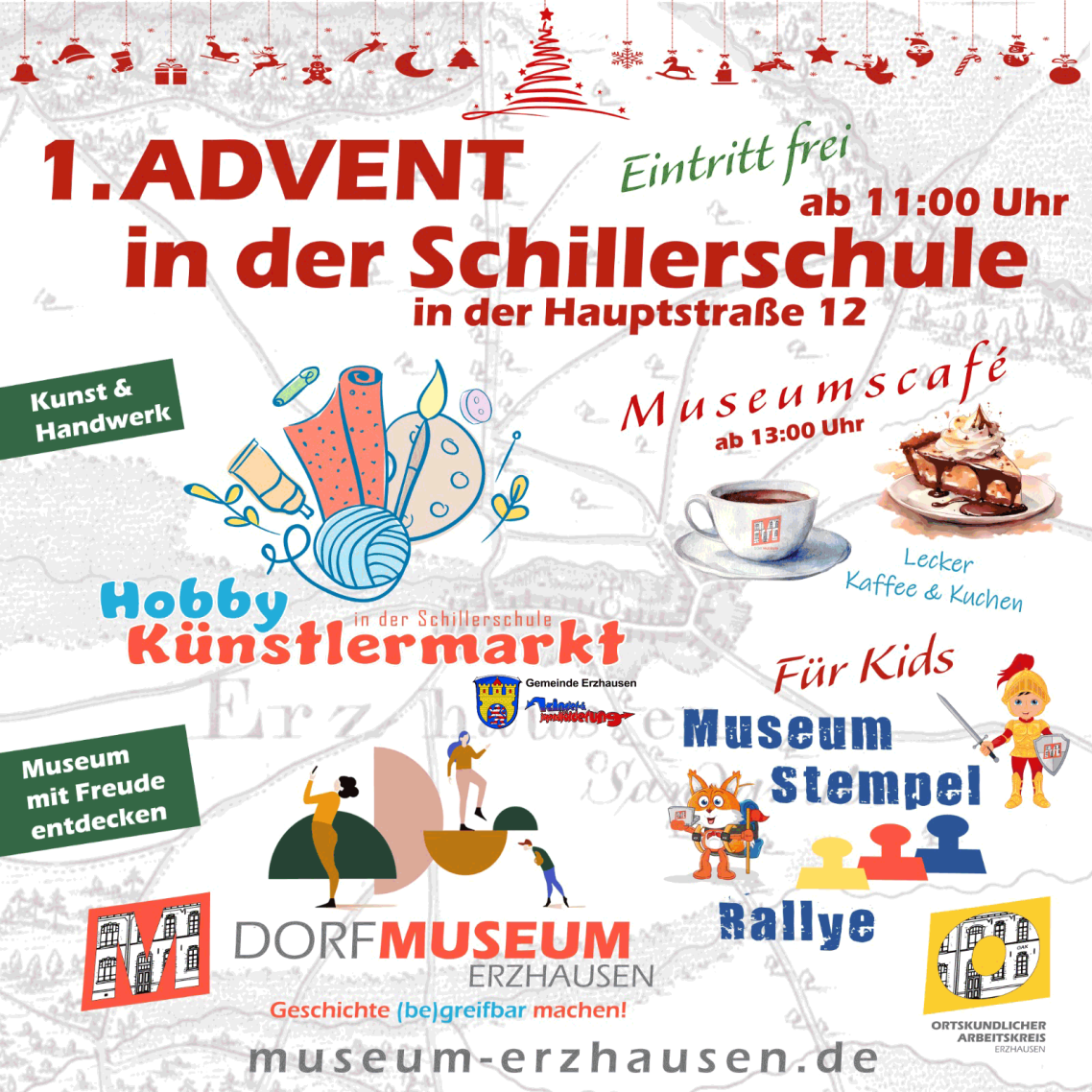 Adventsmarkt in der Schillerschule Erzhausen, Museum Erzhausen