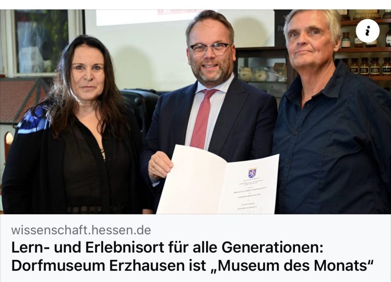 Museum des Monats September 2025 Museum des Monats, Minister Gremmels überreicht Auszeichnung